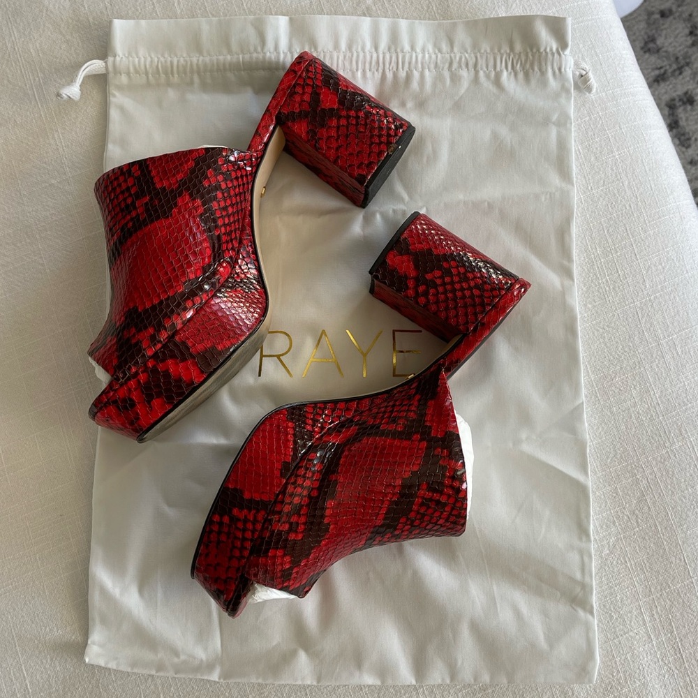 Raye - Snakeskin Club Heel